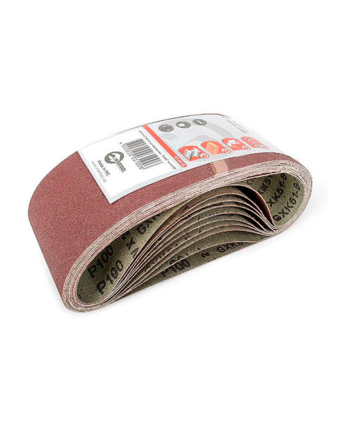 Стрічка шліфувальна Intertool - 75 х 457 мм Р100 (10 шт.) (BT-0310)