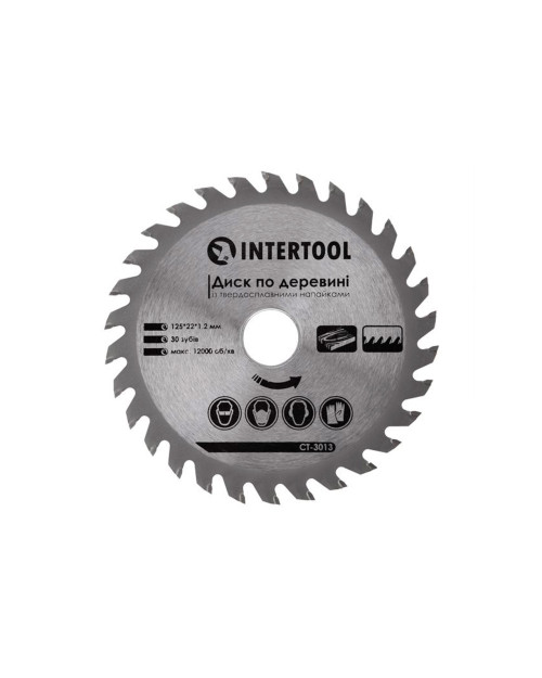 Диск пильний Intertool - 125 х 22,2 мм x 30T (CT-3013)