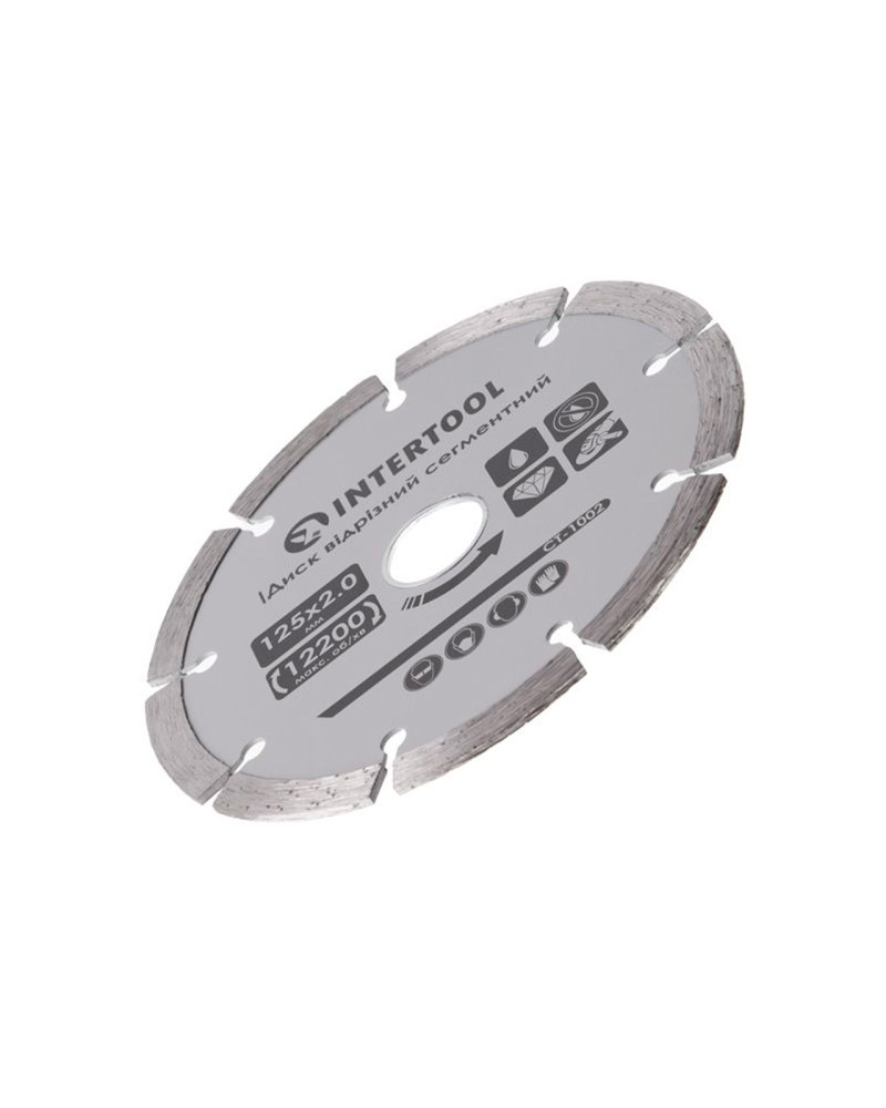 Диск алмазний Intertool - 125 мм сегмент (CT-1002)
