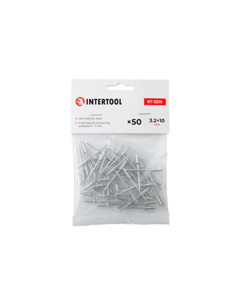 Заклепки Intertool - 3,2 х 10,0 мм (50 шт.) (RT-3210)