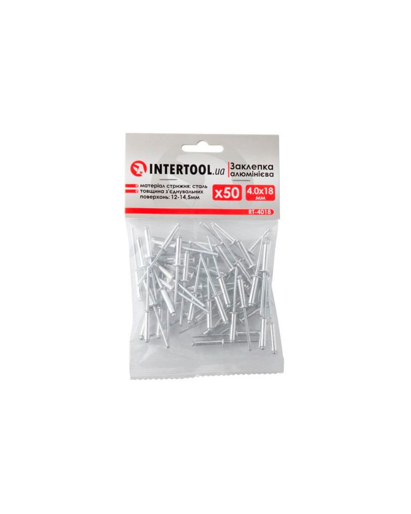 Заклепки Intertool - 4 х 18 мм (50 шт.) (RT-4018)