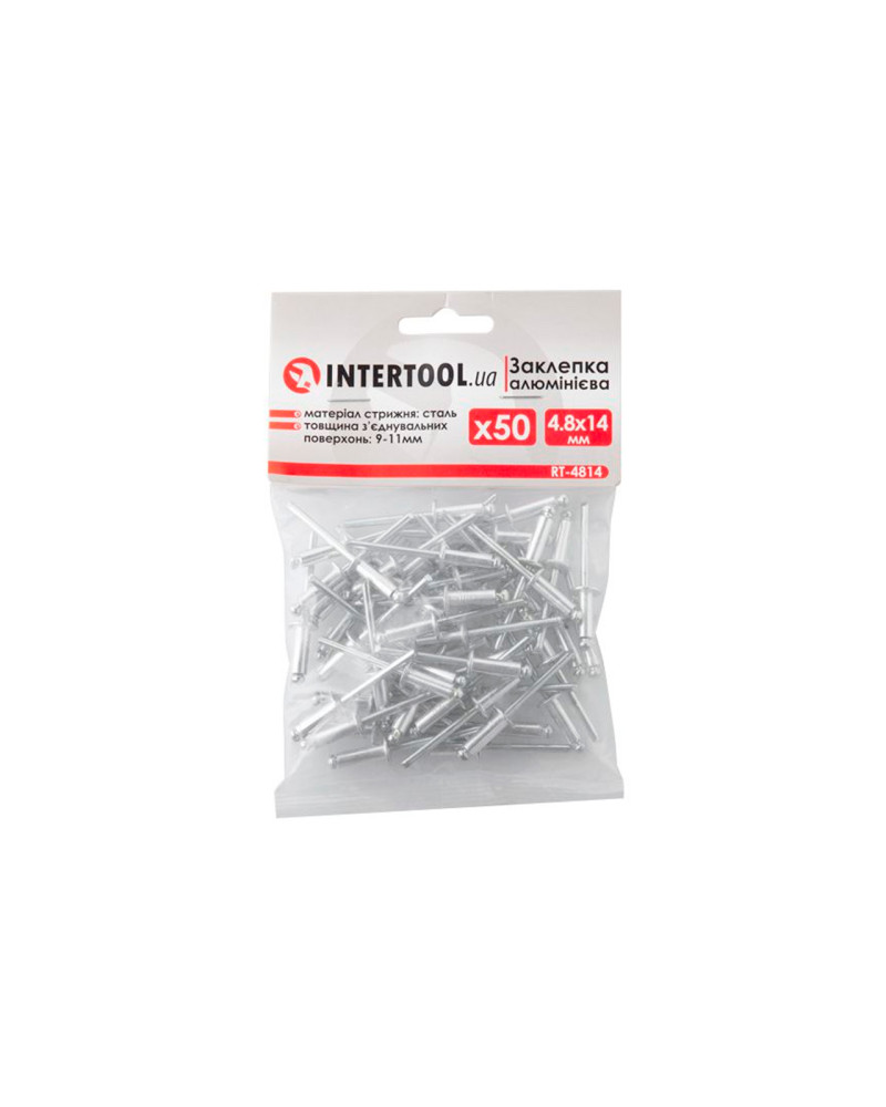 Заклепки Intertool - 4,8 х 14,0 мм (50 шт.) (RT-4814)
