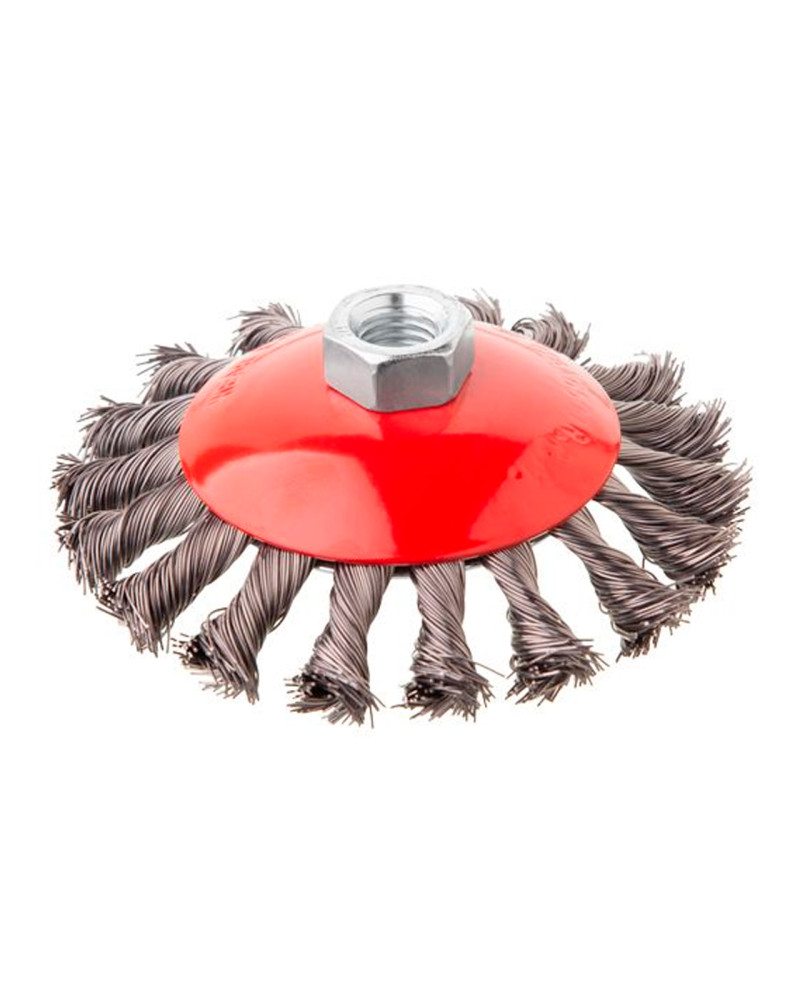 Щітка конусна Intertool - 115 мм плетені (BT-4115)