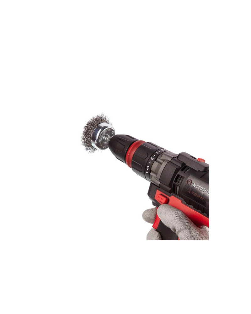 Набір щіток Intertool - з рифленого дроту 3 шт. (BT-0300)
