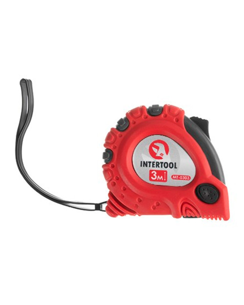 Рулетка Intertool - 3 м х 16 мм супер-магніт (MT-0303)