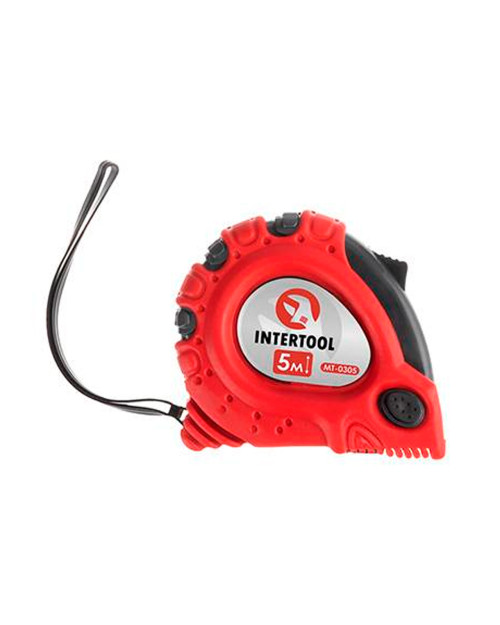 Рулетка Intertool - 5 м х 19 мм супер-магніт (MT-0305)