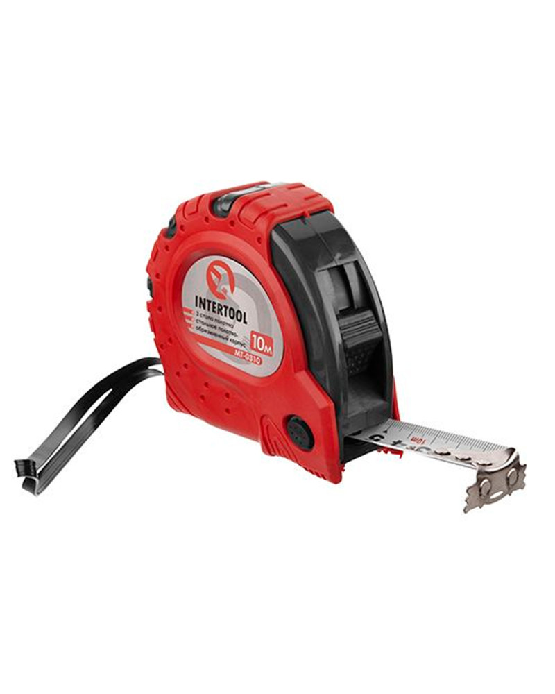 Рулетка Intertool - 10 м х 25 мм супер-магніт (MT-0310)