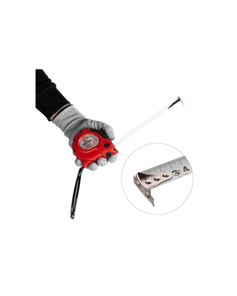 Рулетка Intertool - 10 м х 25 мм супер-магніт (MT-0310)