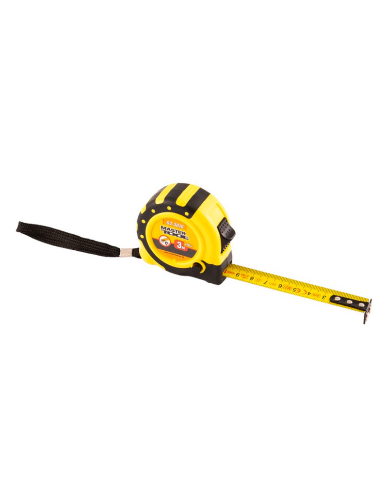 Рулетка Mastertool - 3 м х 16 мм магніт (64-3016)