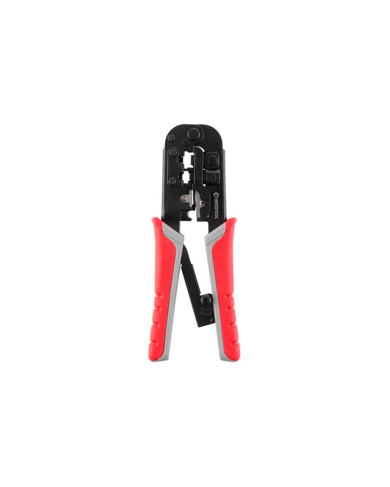 Кліщі для обпресування штекерів Intertool - RJ11 (4P), RJ12 (6P), RJ45 (8P) (HT-7052)
