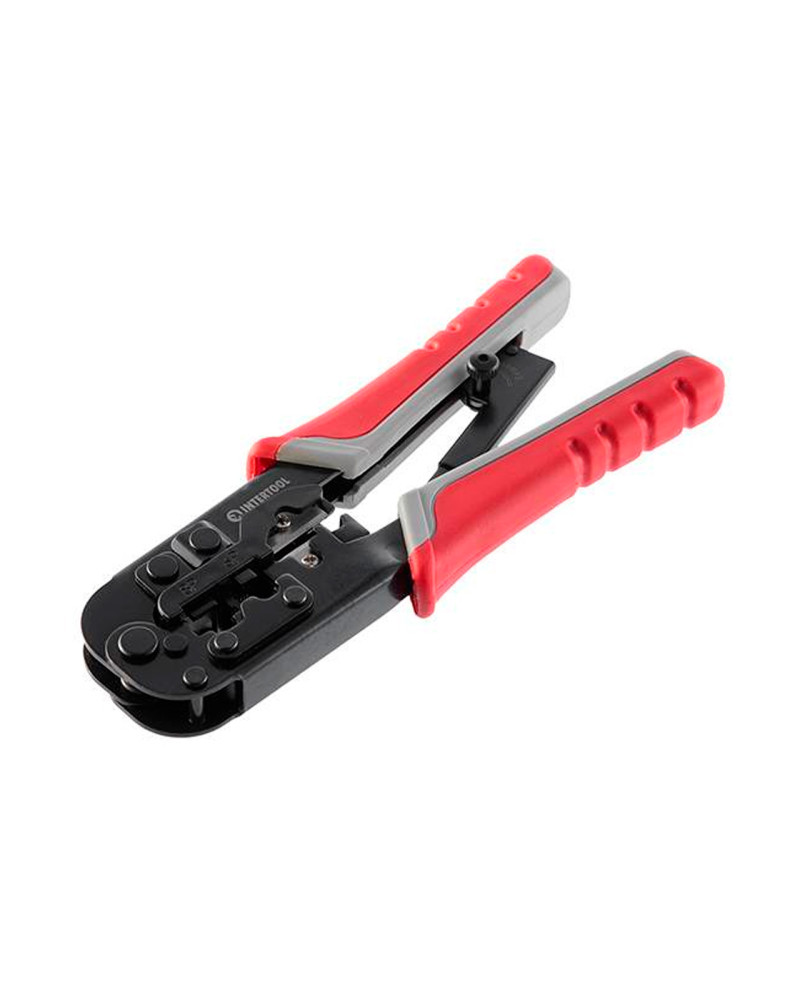 Кліщі для обпресування штекерів Intertool - RJ11 (4P), RJ12 (6P), RJ45 (8P) (HT-7052)