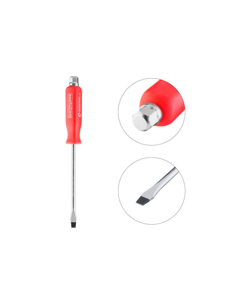 Викрутка Intertool - шліцьова ударна SL8 х 150 мм (HT-0484)