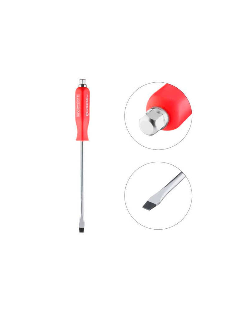 Викрутка Intertool - шліцьова ударна SL9 х 200 мм (HT-0485)
