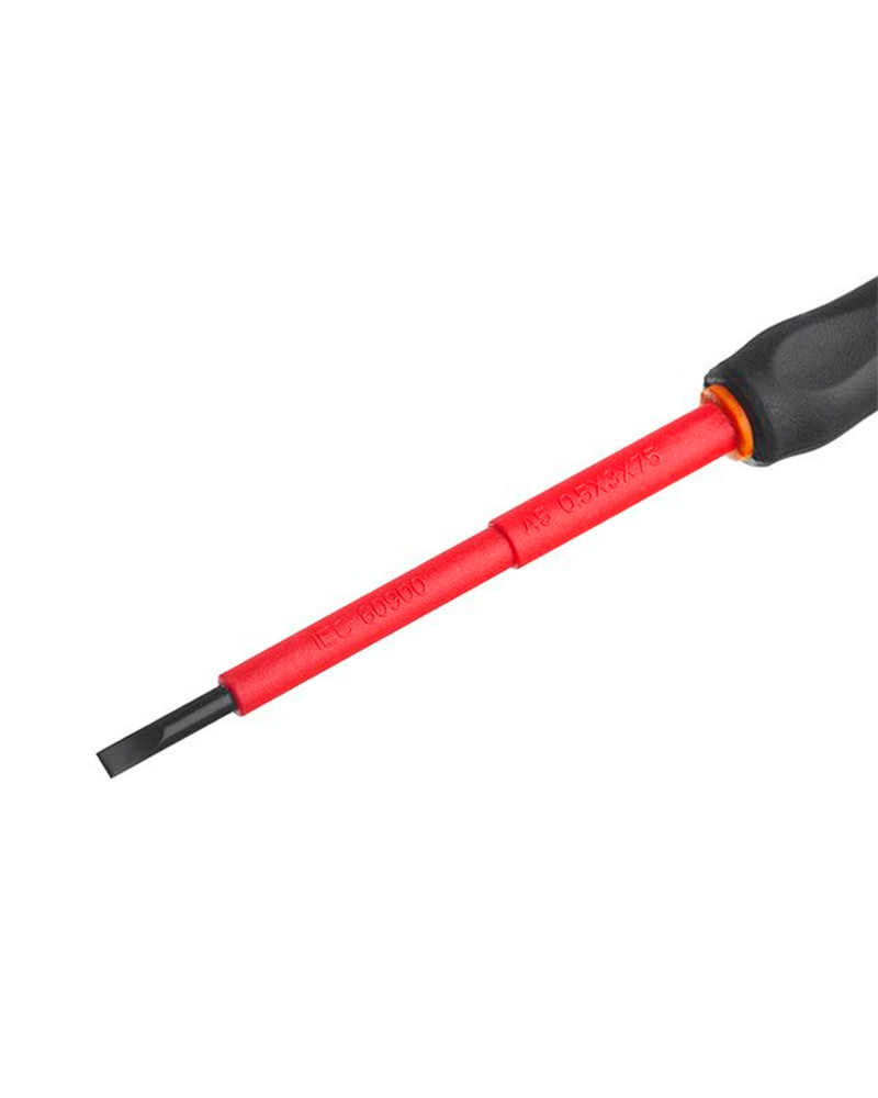 Викрутка Intertool - шліцьова SL3 х 75 мм діелектрична (VT-3203)