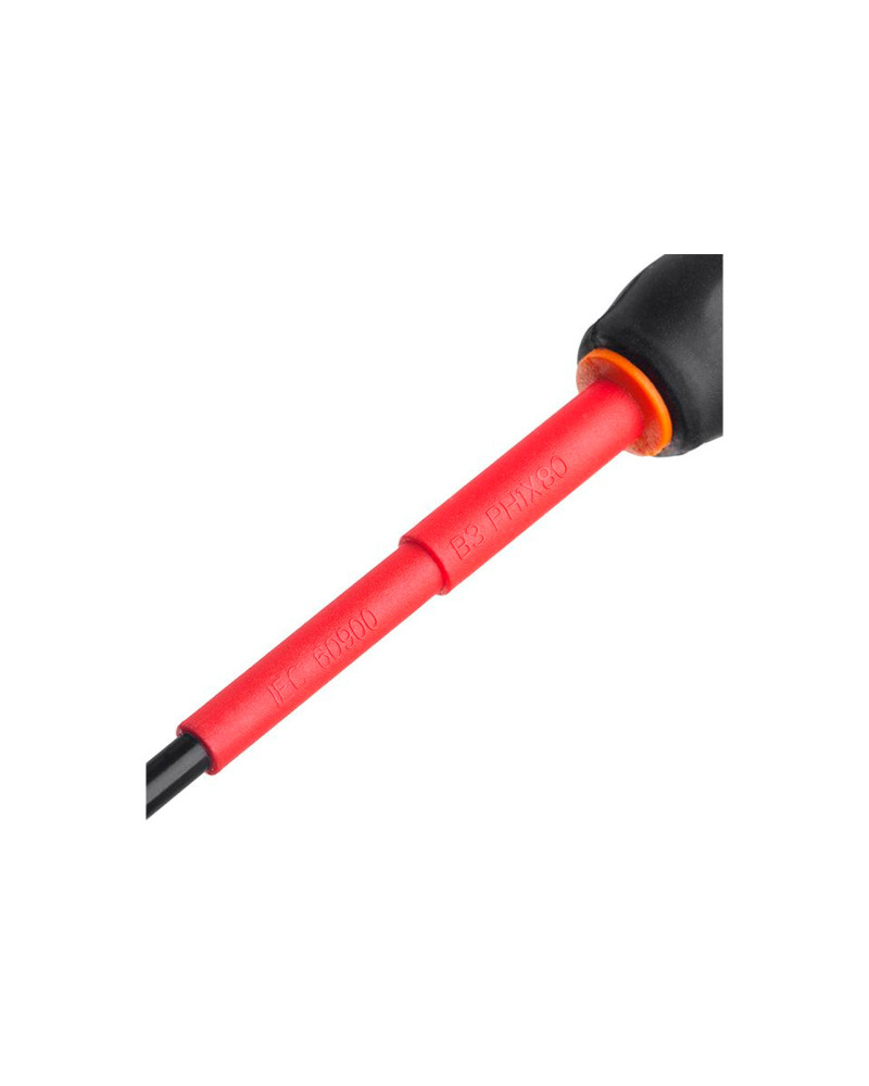 Викрутка Intertool - хрестова PH1 х 80 мм 1000 В діелектричні (VT-3211)