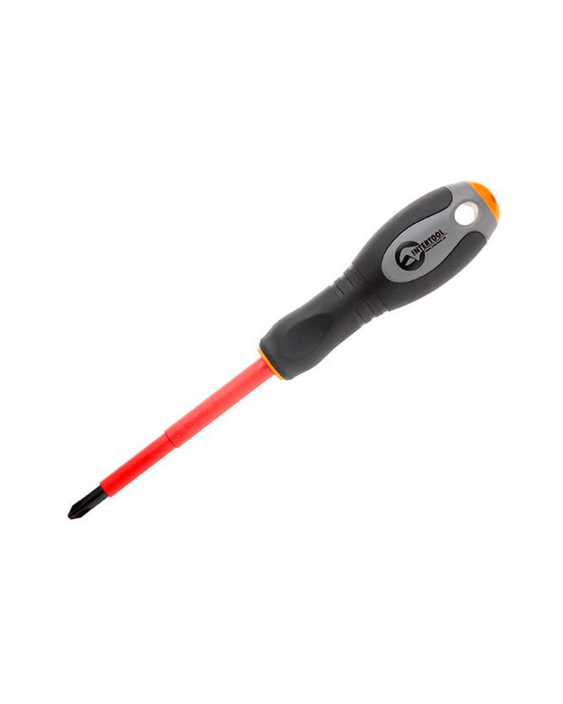Викрутка Intertool - хрестова PH2 х 100 мм 1000 В діелектричні (VT-3212)