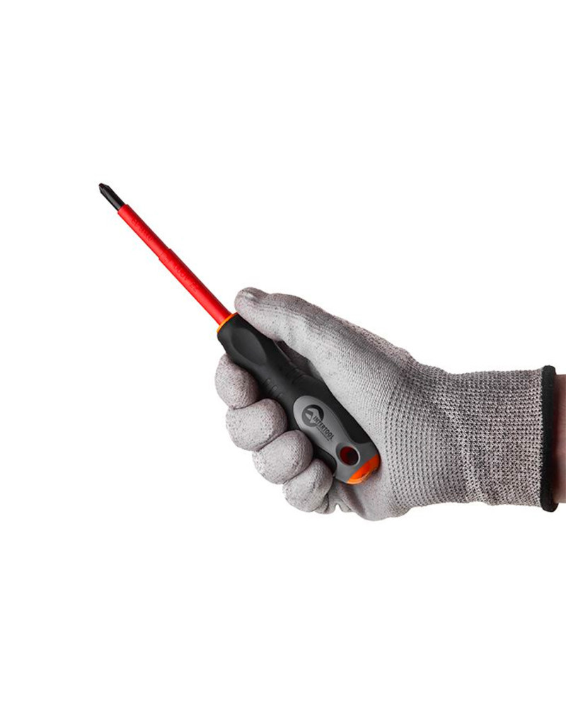 Викрутка Intertool - хрестова PH2 х 100 мм 1000 В діелектричні (VT-3212)