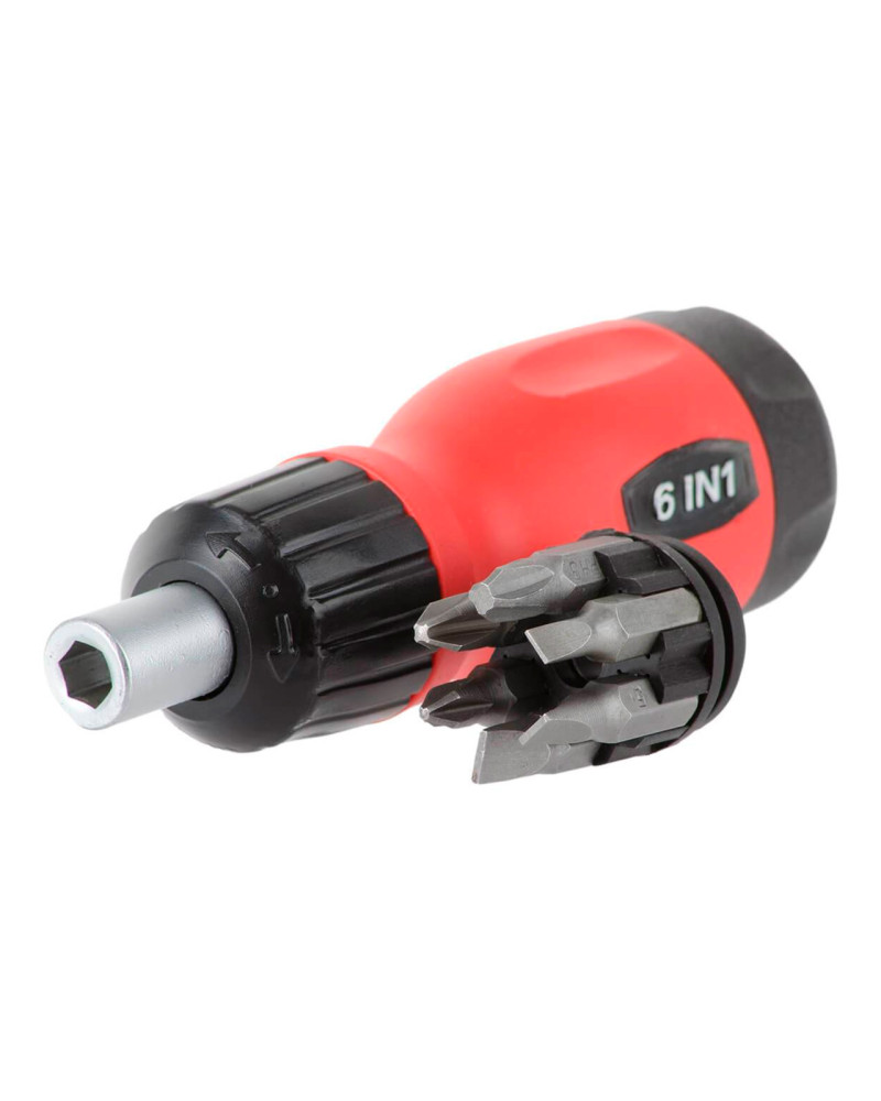Викрутка Intertool - реверсивна 6 од. (VT-1009)