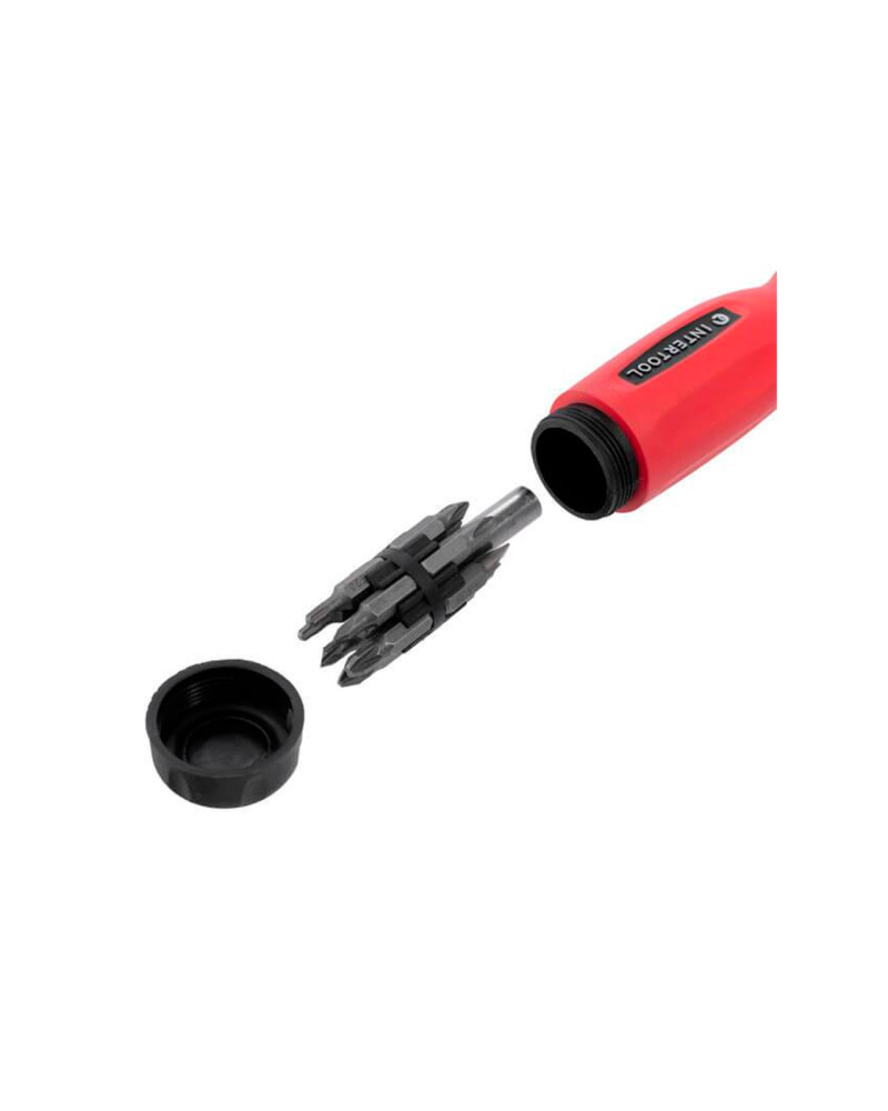 Викрутка Intertool - реверсивна 12 од. (VT-1003)