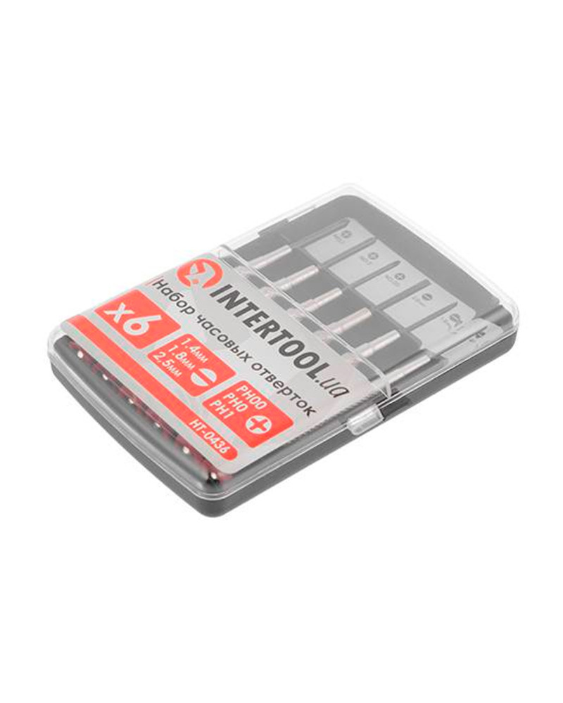 Набір прецизійних викруток Intertool - 6 шт. (HT-0436)