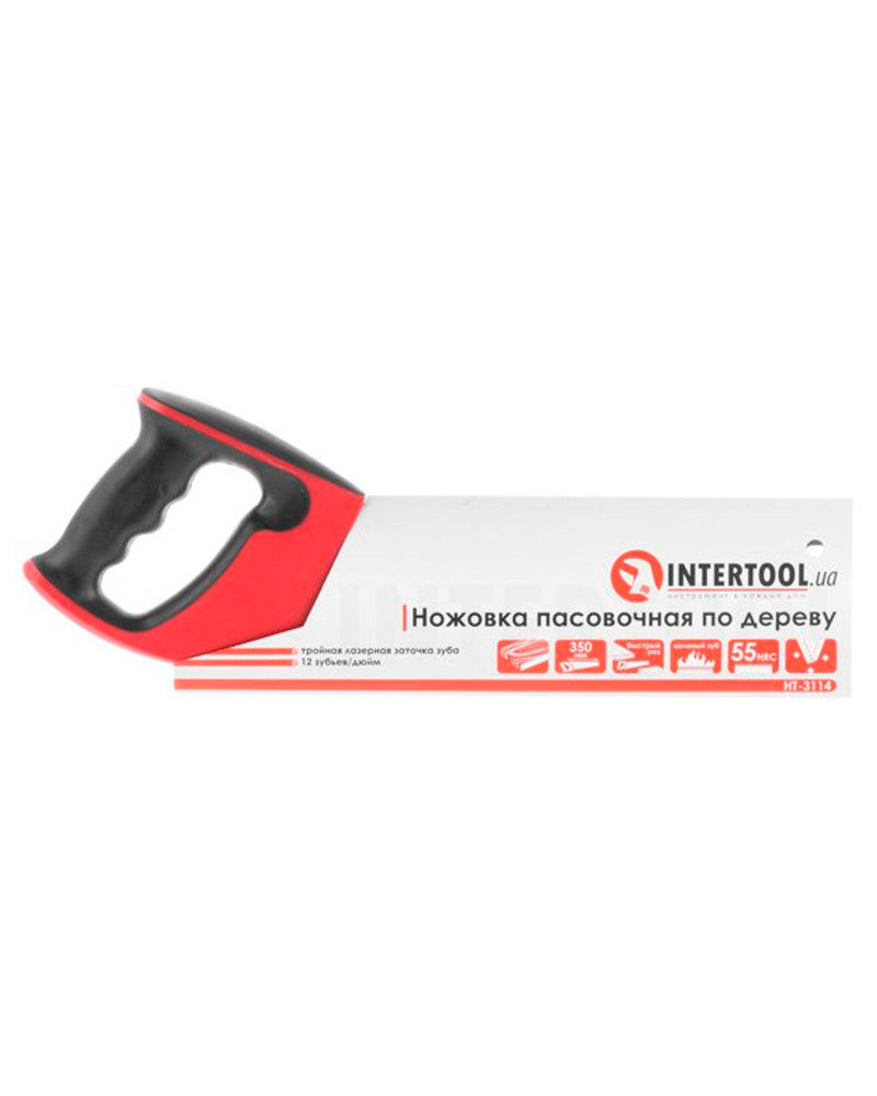 Ножівка по дереву пасовочна Intertool - 350мм x 12T x 3D (HT-3114)