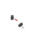 Киянка Intertool - 340 г х 55 мм Чорна, ручка метал (HT-0229)