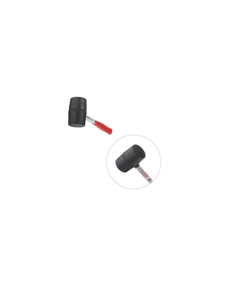 Киянка Intertool - 340 г х 55 мм Чорна, ручка метал (HT-0229)