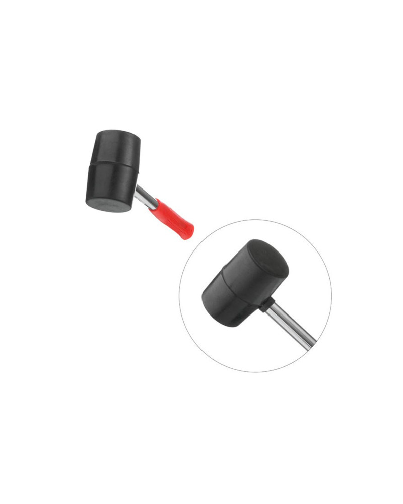 Киянка Intertool - 450 г х 65 мм Чорна, ручка метал (HT-0231)