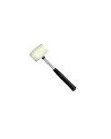 Киянка Intertool - 450 г х 65 мм біла, ручка метал (HT-0227)