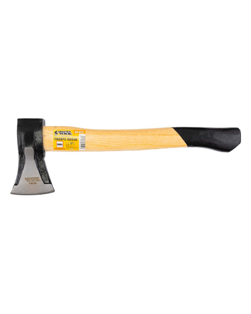 Сокира-колун Mastertool - 1000 г, ручка дерев'яна (05-0131)