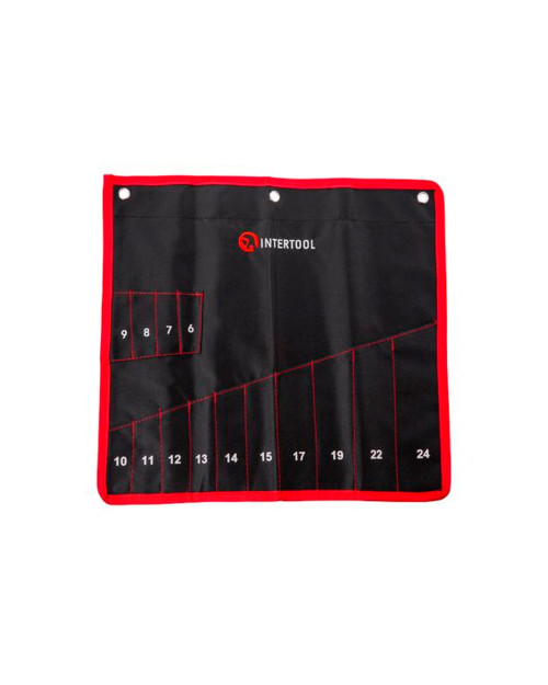 Чохол для гайкових ключів Intertool - 14 кишень 430 х 430 мм (BX-9009)