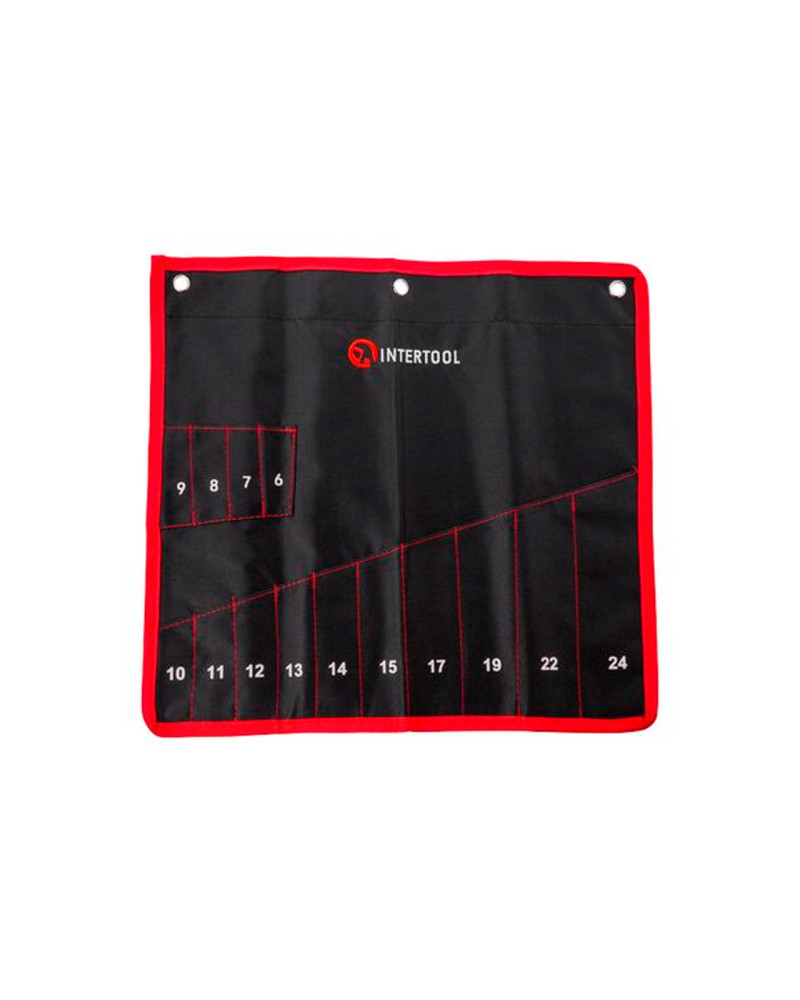 Чохол для гайкових ключів Intertool - 14 кишень 430 х 430 мм (BX-9009)