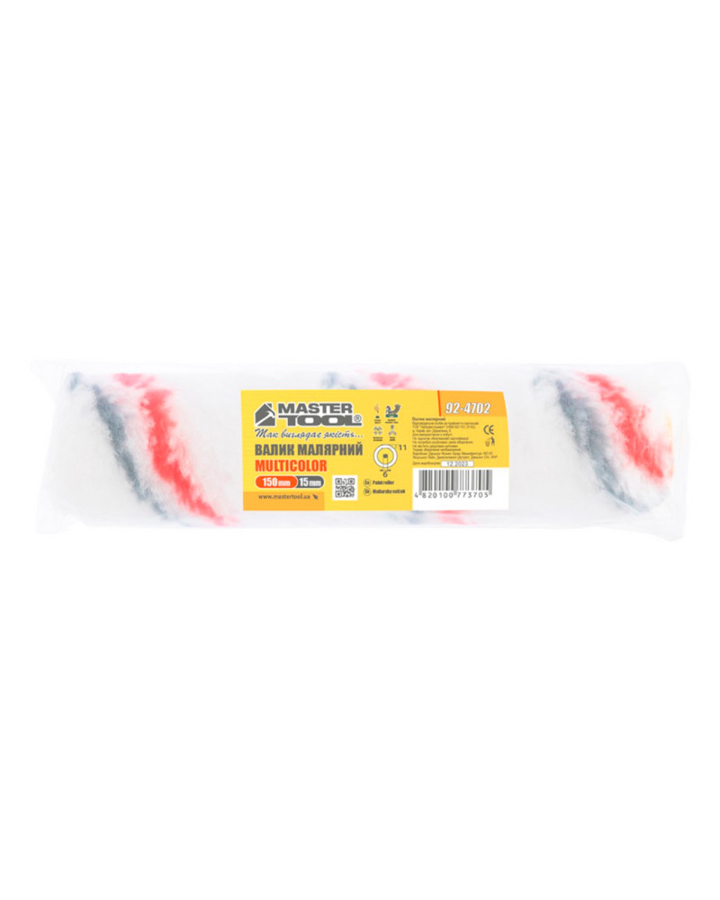 Валик мультиколор Mastertool - 6 х 15 х 150 мм (92-4702)