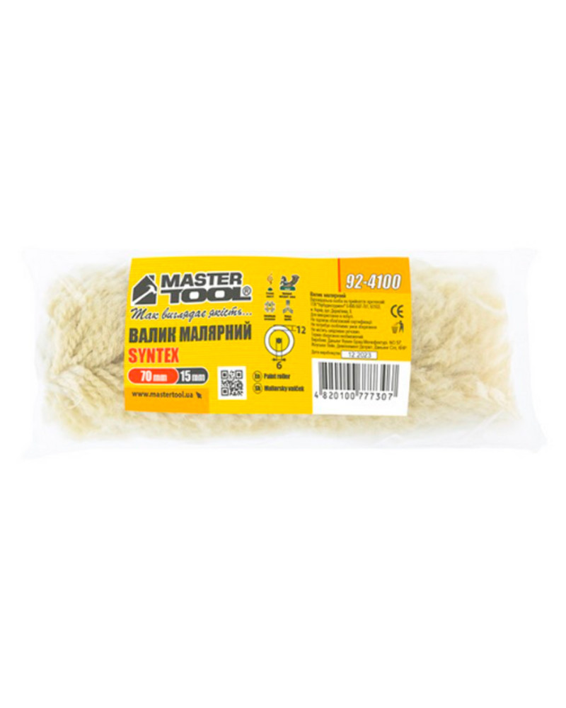Валик синтекс Mastertool - 6 х 15 х 70 мм (92-4100)