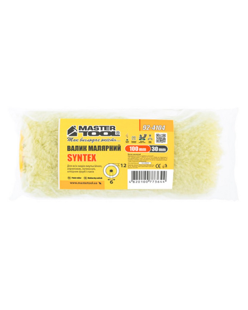 Валик синтекс Mastertool - 6 х 30 х 100 мм (92-4104)