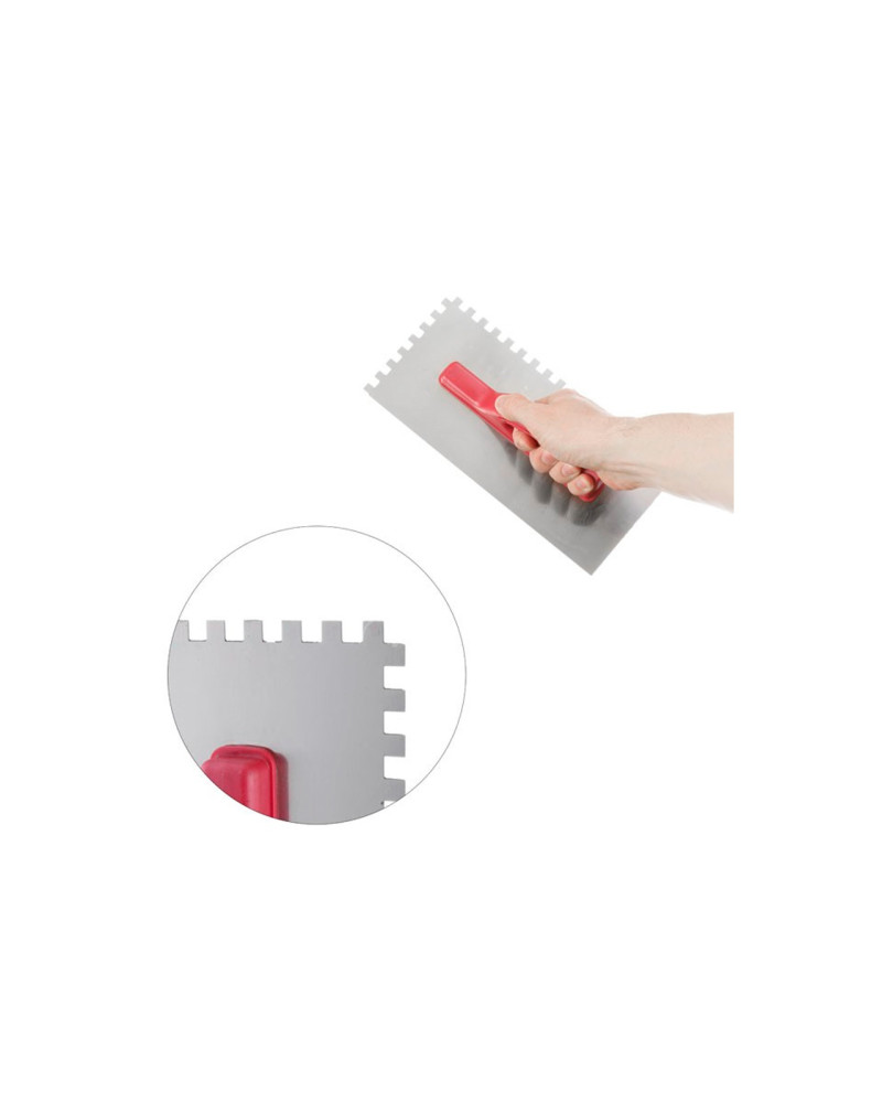 Гладилка Intertool - 280 х 130 мм зуб 8 х 8 мм (KT-0006)