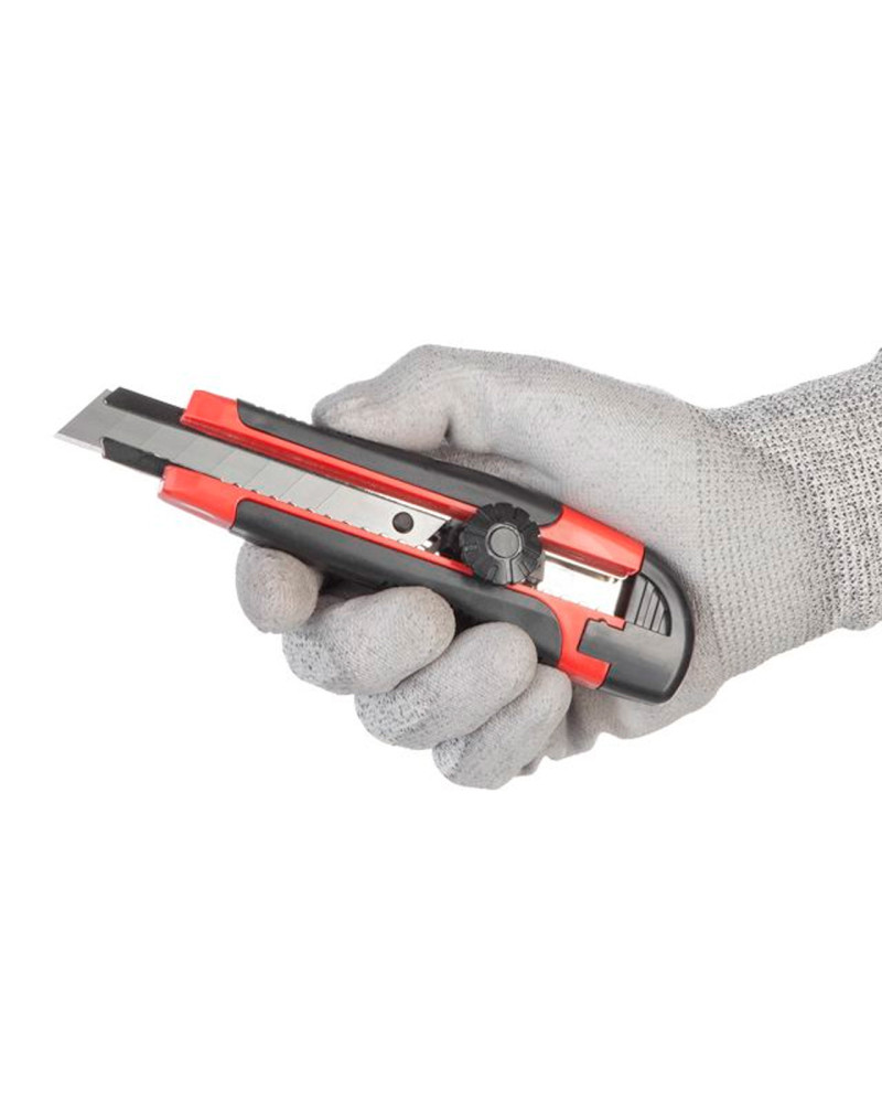 Ніж Intertool - 18 мм гвинтовий, прогумований (HT-0503)