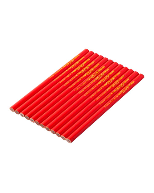 Олівець Intertool - столярний 180 мм (12 шт.) Червоний (KT-5004)