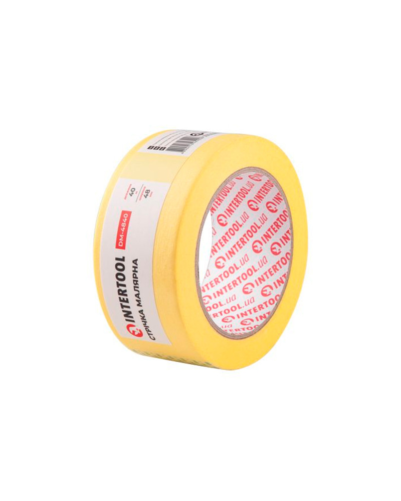 Стрічка малярська Intertool - 48 мм х 40 м жовта (DM-4840)