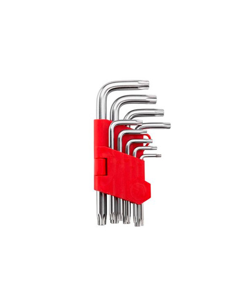 Набір Torx ключів Intertool - 9 шт. з отвором (HT-0604)
