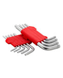 Набір Torx ключів Intertool - 9 шт. з отвором (HT-0604)