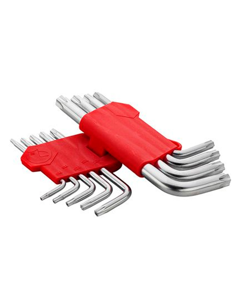 Набір Torx ключів Intertool - 9 шт. з отвором (HT-0604)