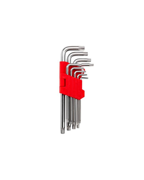 Набір Torx ключів Intertool - 9 шт. з отвором подовжені (HT-0606)