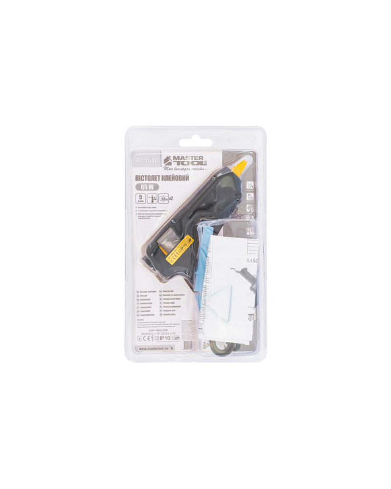 Пістолет клейовий Mastertool - 11,2мм x 40Вт (42-0500)