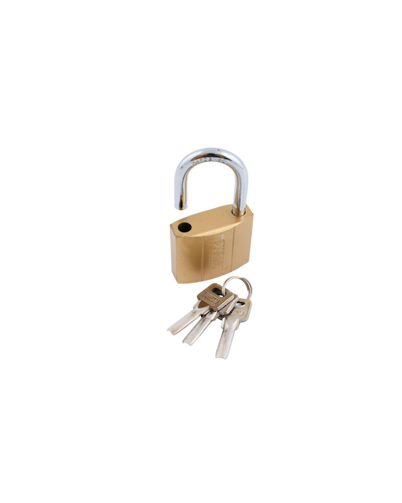 Замок навісний FZB - 50 мм жовтий (лазер) (16-05-002)