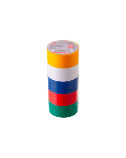Стрічка ізоляційна Intertool - 20 м асорті (IT-0024)