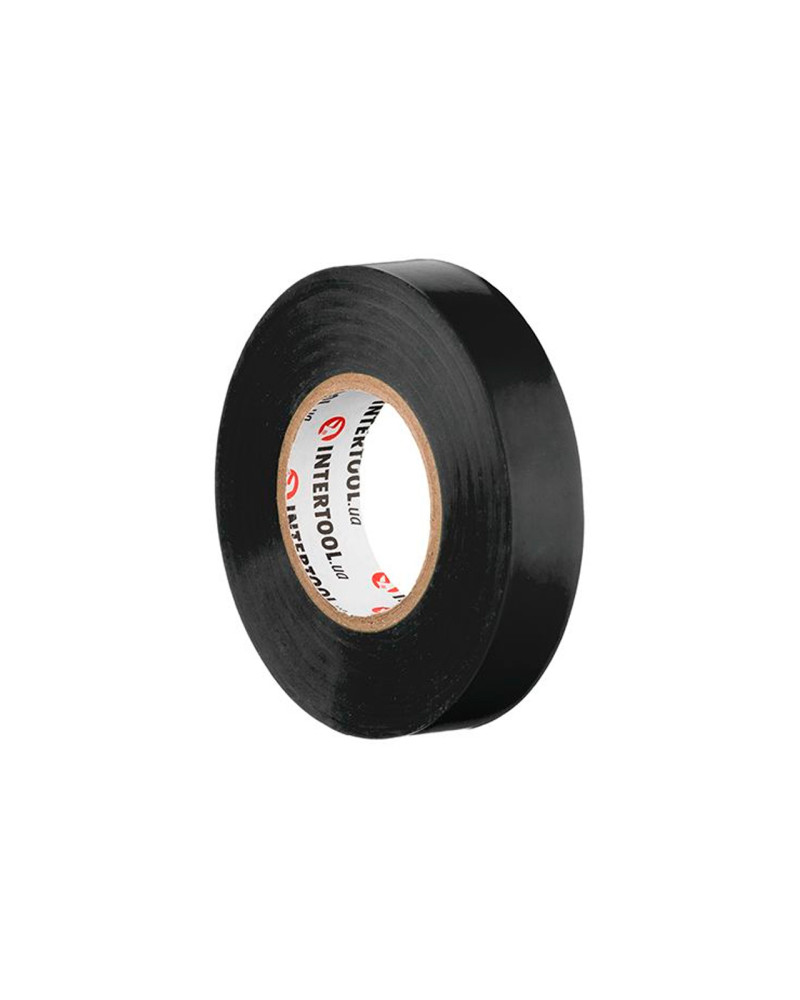 Стрічка ізоляційна Intertool - 25 м Чорна 17 x 0,15мм (IT-0026)