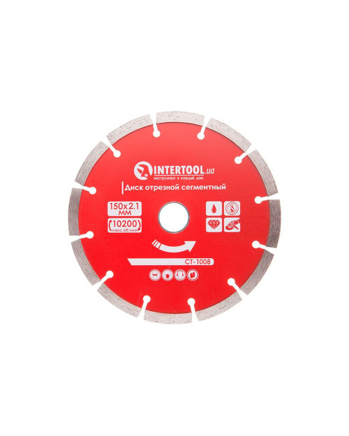 Диск алмазний Intertool - 150мм x 22-24% сегмент PRO (CT-1008)