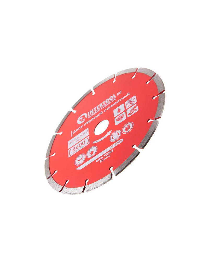 Диск алмазний Intertool - 180 мм сегмент Pro (CT-1009)