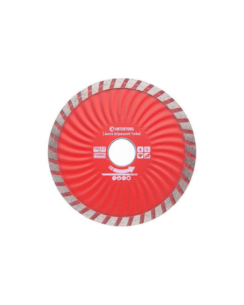 Диск алмазний Intertool - 115 мм турбоволна Pro (CT-2006)